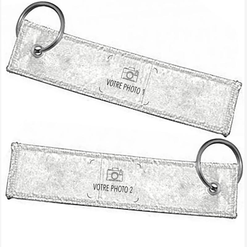 Porte clés métal recto verso (vierge) - INDEP